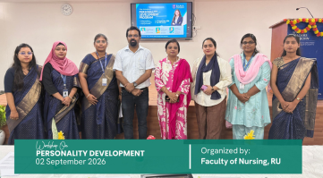 Faculty of Nursing Organizes One-Day Workshop on Personality Development and Communication Skills