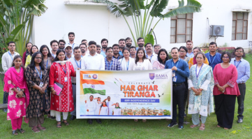 Rama University Organises Selfie with Tiranga Campaign to Celebrate Patriotism and National Unity