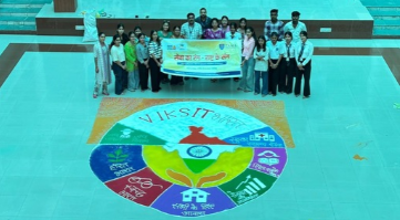 Rangoli Making Seva Ka Rang Rashtra Ke Sang Celebrating India’s Vision of Viksit Bharat