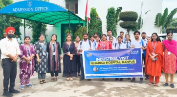 Faculty of Commerce and Management | Educational Visit to Niharika Hospital for MBA Hospital & Healthcare Management Students