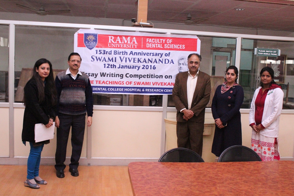 Celebration of 153rd Birth Anniversary of Swami Vivekananda by Faculty of Dental Sciences, Kanpur
