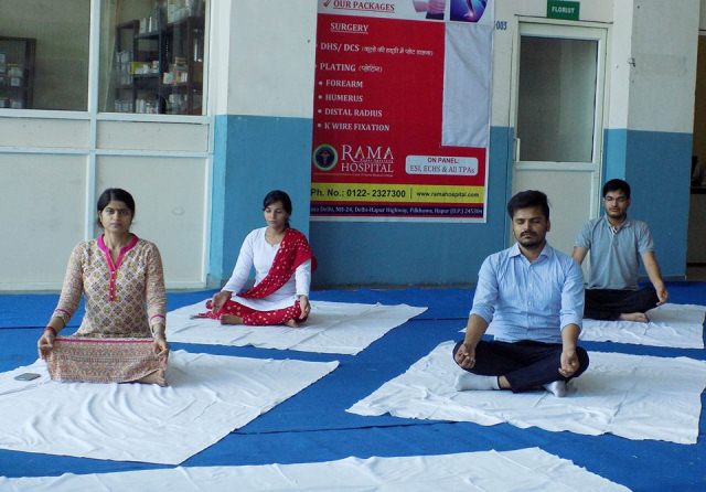 International Yoga Day at Rama University Delhi NCR  2016