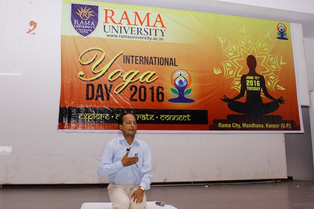 Rama University Uttar Pradesh Celebrates International Yoga Day 2016