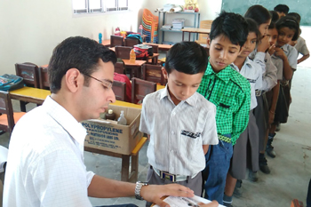 Free Dental Screening Camp at Bright Angel Public School, Akbarpur