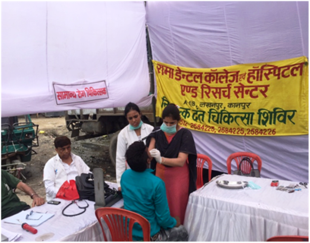Free Dental Treatment Camp at Transport Nagar