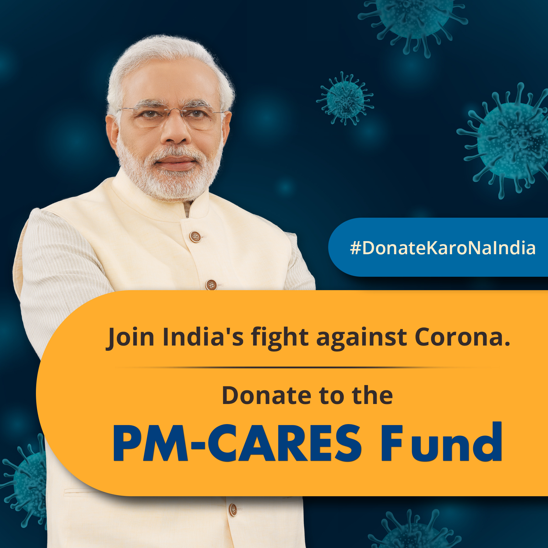 Donate to Help India Fight Covid-19 at PM-CARES Fund