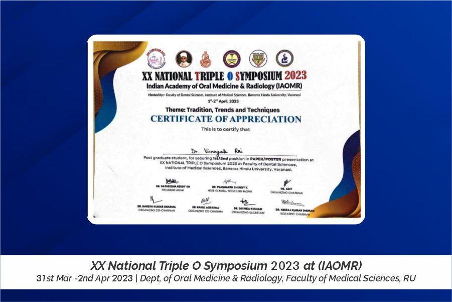 dr-vinayak-raiand39s-achievement-in-oral-medicine-andamp-radiology-2023