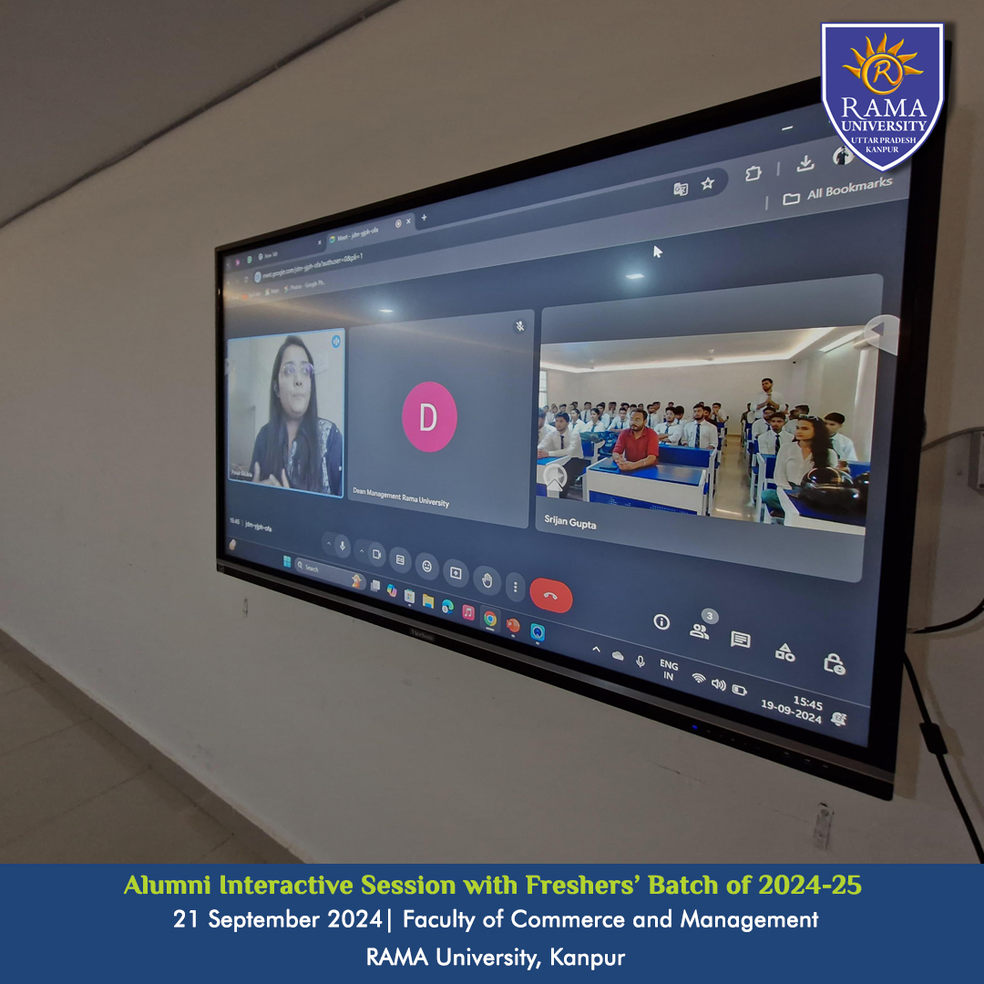 Alumni Interactive Session Welcomes Fresher’s at Rama University