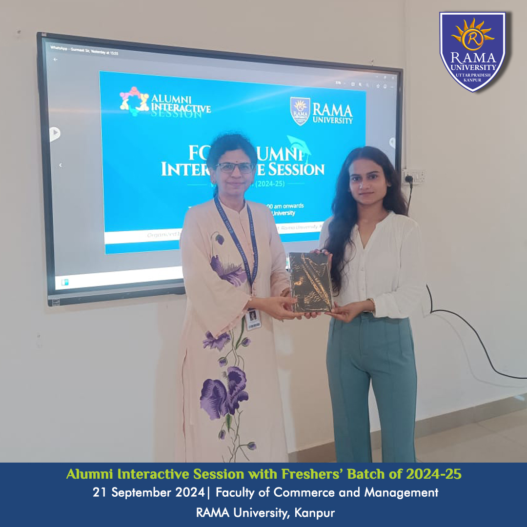 Alumni Interactive Session Welcomes Fresher’s at Rama University