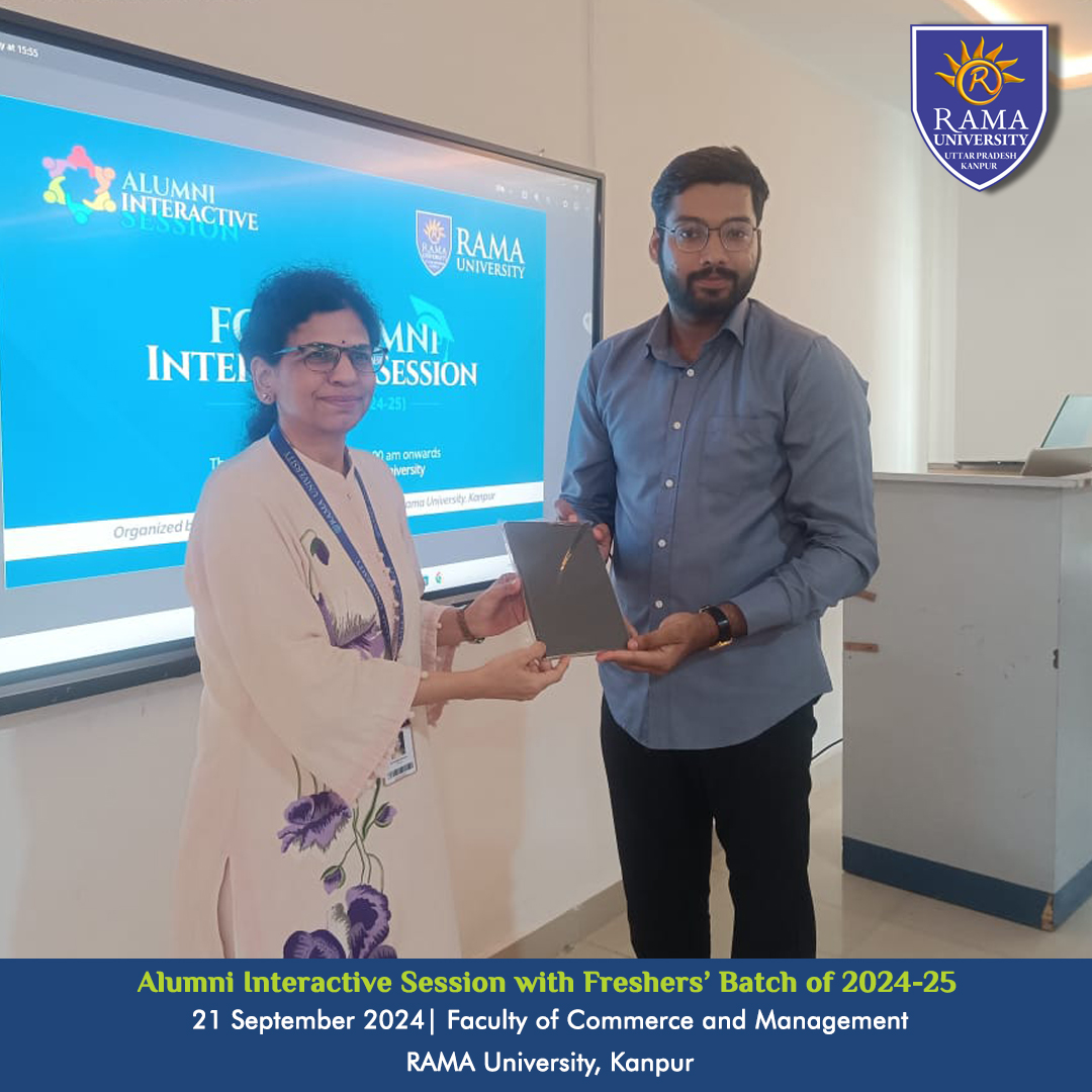 Alumni Interactive Session Welcomes Fresher’s at Rama University
