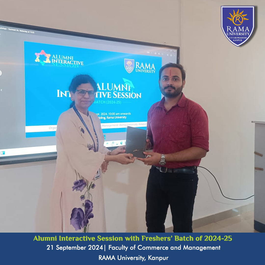 Alumni Interactive Session Welcomes Fresher’s at Rama University