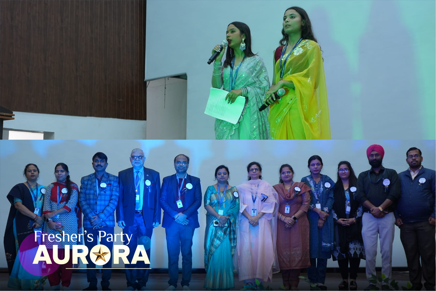 aurora-2k25-freshers-celebration-radiates-retro-charm-at-rama-university-auditorium