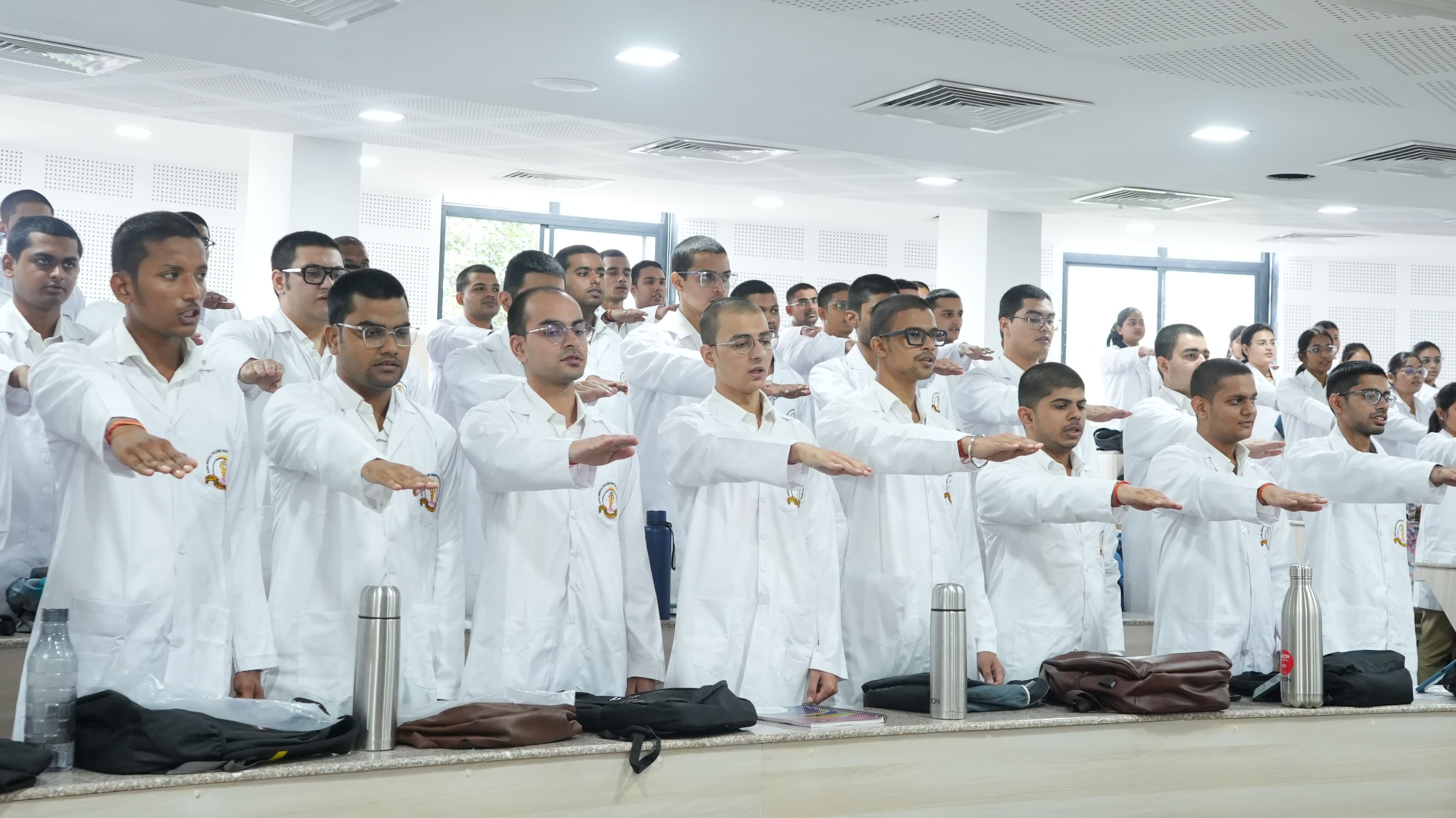 white-coat-ceremony-marks-ethical-beginning-of-mbbs-2k25-medical-journey
