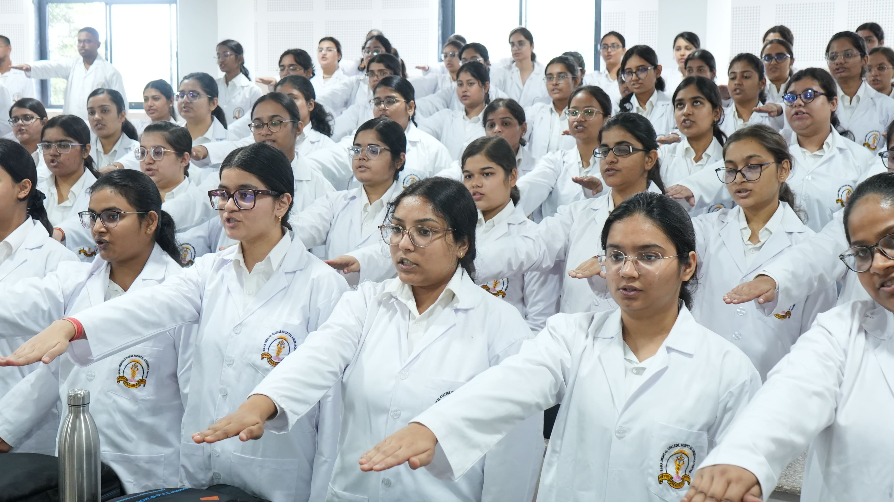 white-coat-ceremony-marks-ethical-beginning-of-mbbs-2k25-medical-journey
