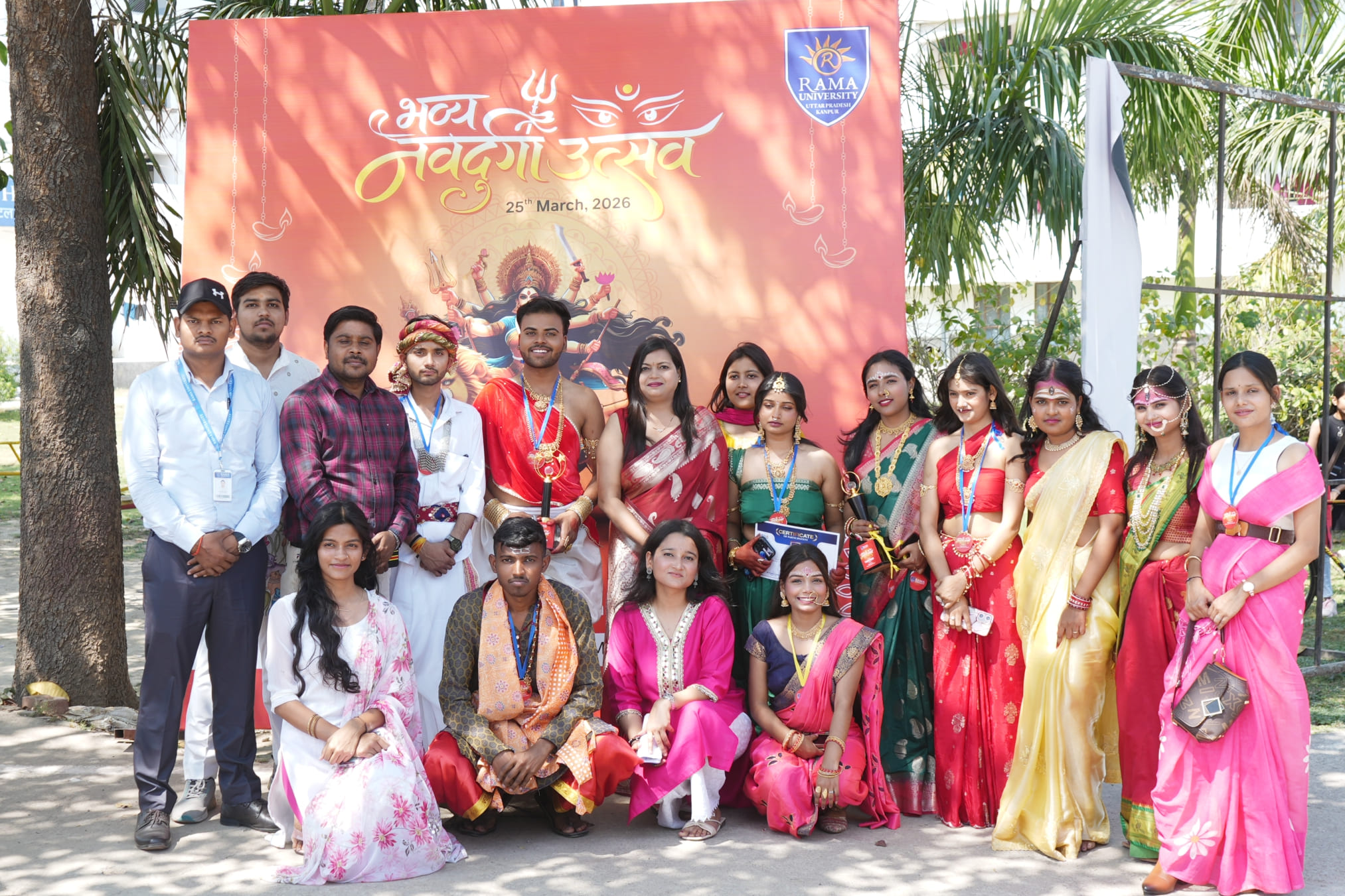 grandly-bhavya-navdurga-utsav-2k26-celebrated-with-enthusiasm-at-rama-university-auditorium-on-saptami-navratri