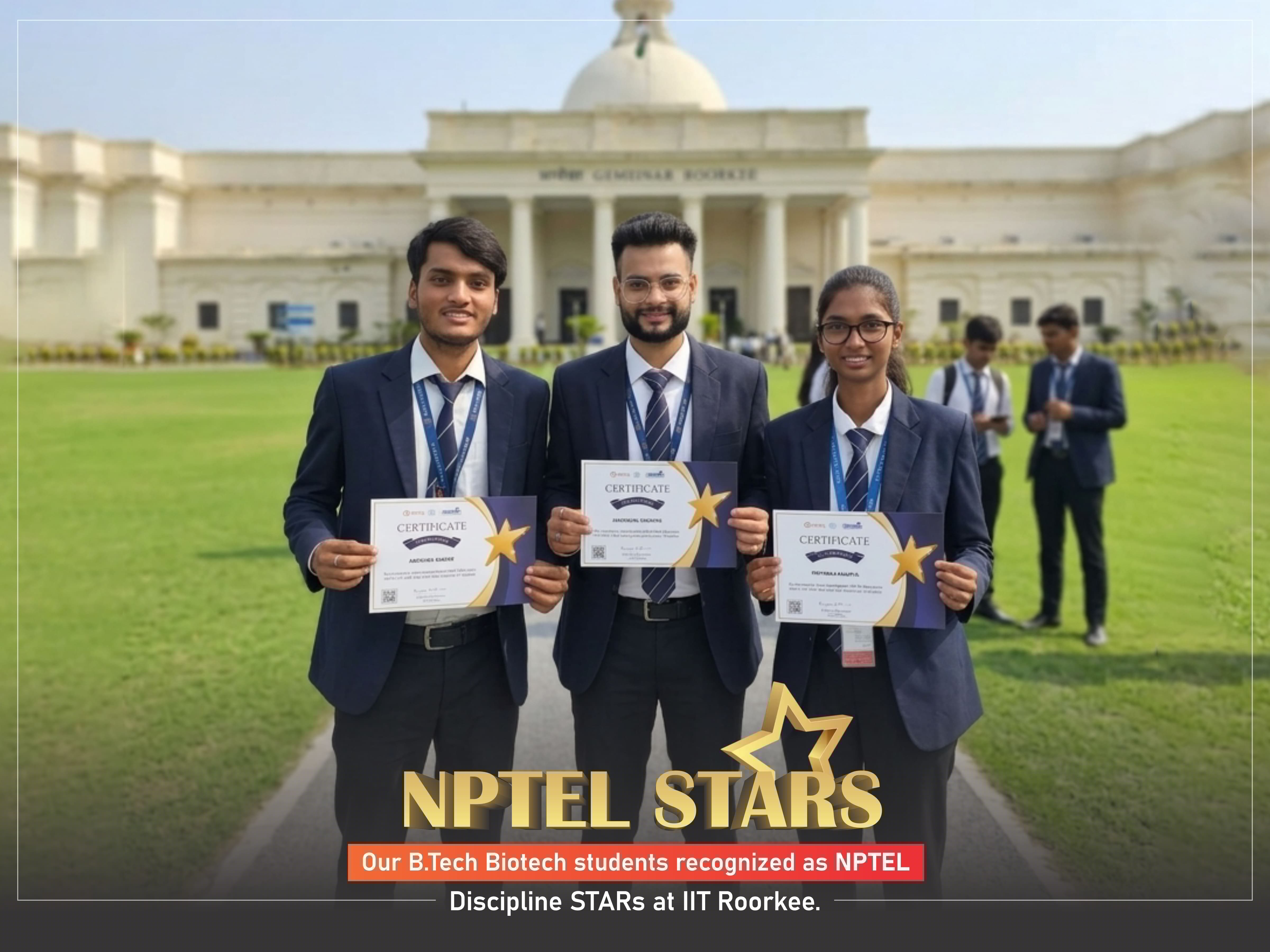 honoured-as-nptel-discipline-stars-at-iit-roorkee-workshop