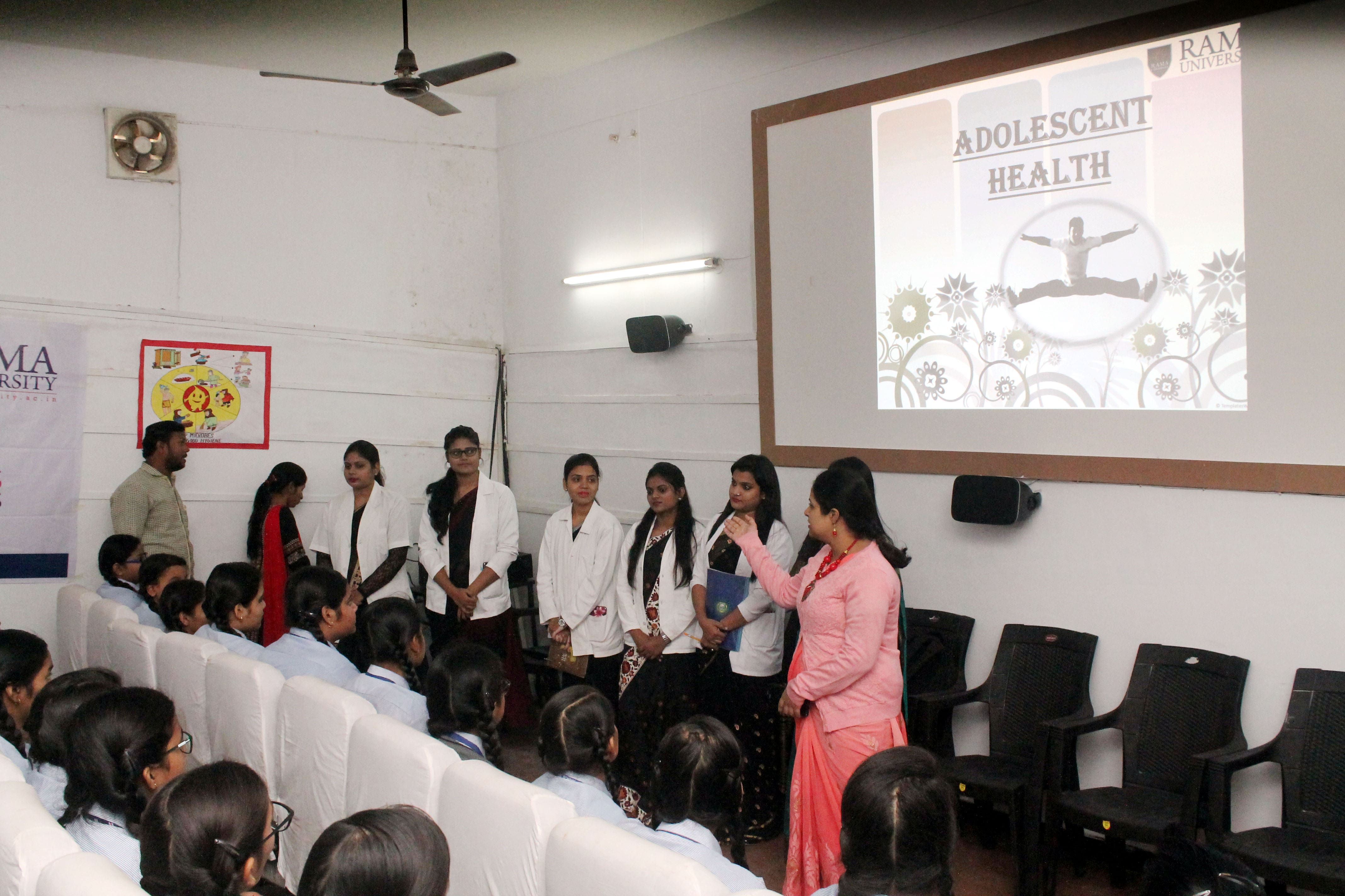 Awareness drive on adolescent health and menstrual hygiene