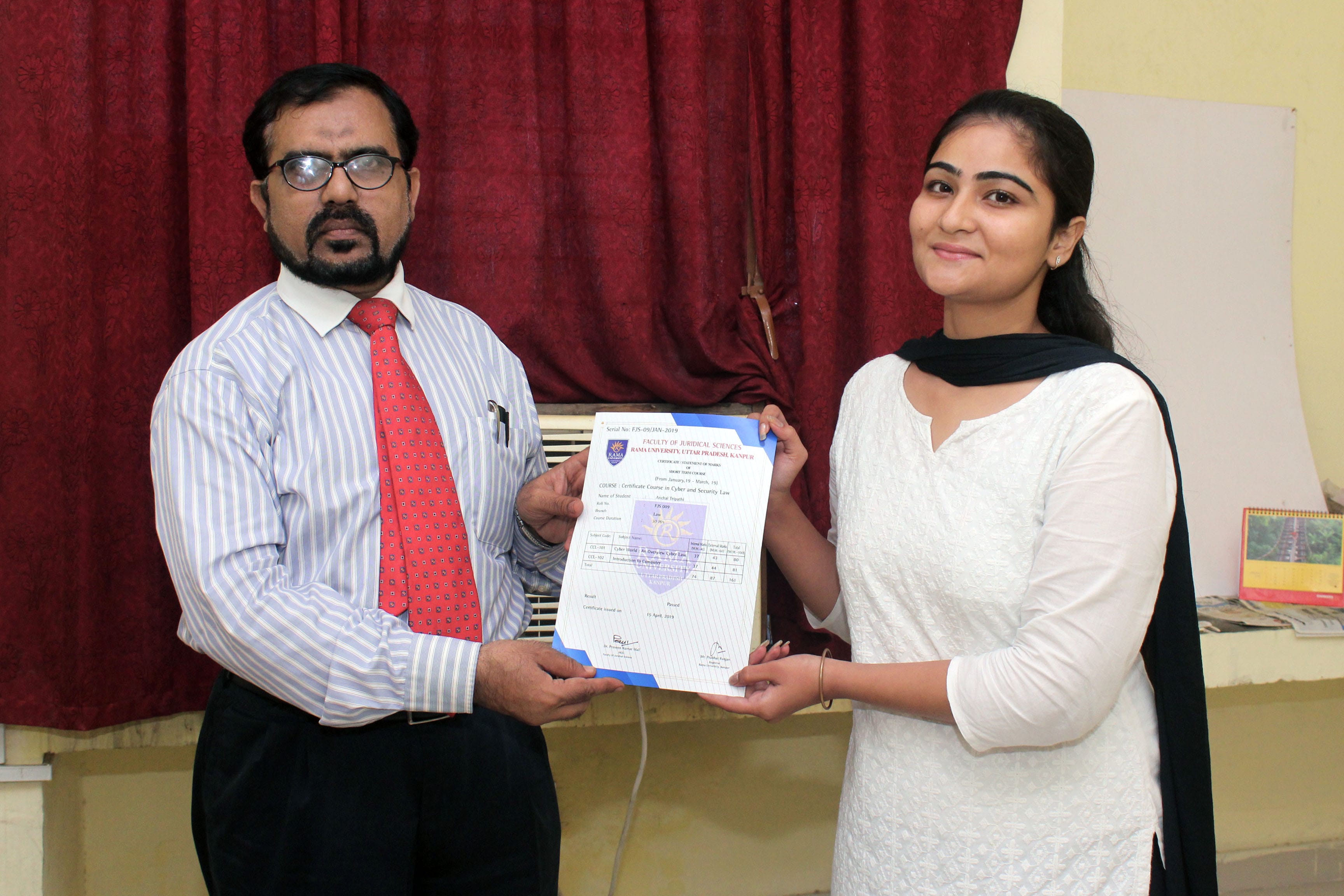 Certificate Distribution Ceremony 2019