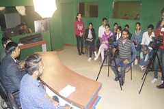 Journalism students organized TV debate on Pulwama terrorist attack